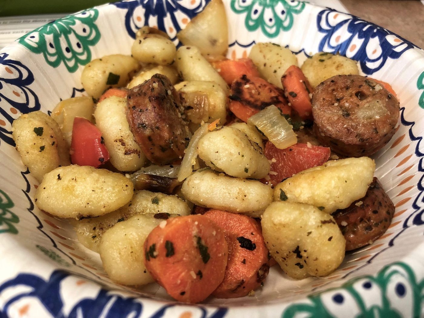 Gnocchi w Sausage, Veggies & Sage
